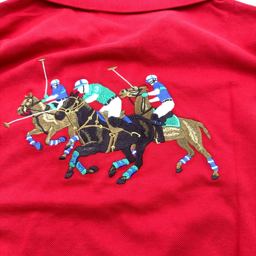 Polo Ralph Lauren 3XLT International Challenge Cup Stampede Triple Pony Red New